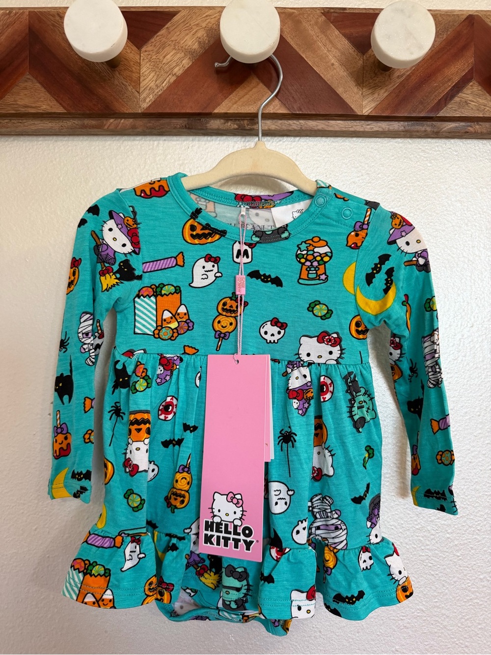 Posh Peanut x Hello Kitty Halloween Twirl dress 3-6m nwt